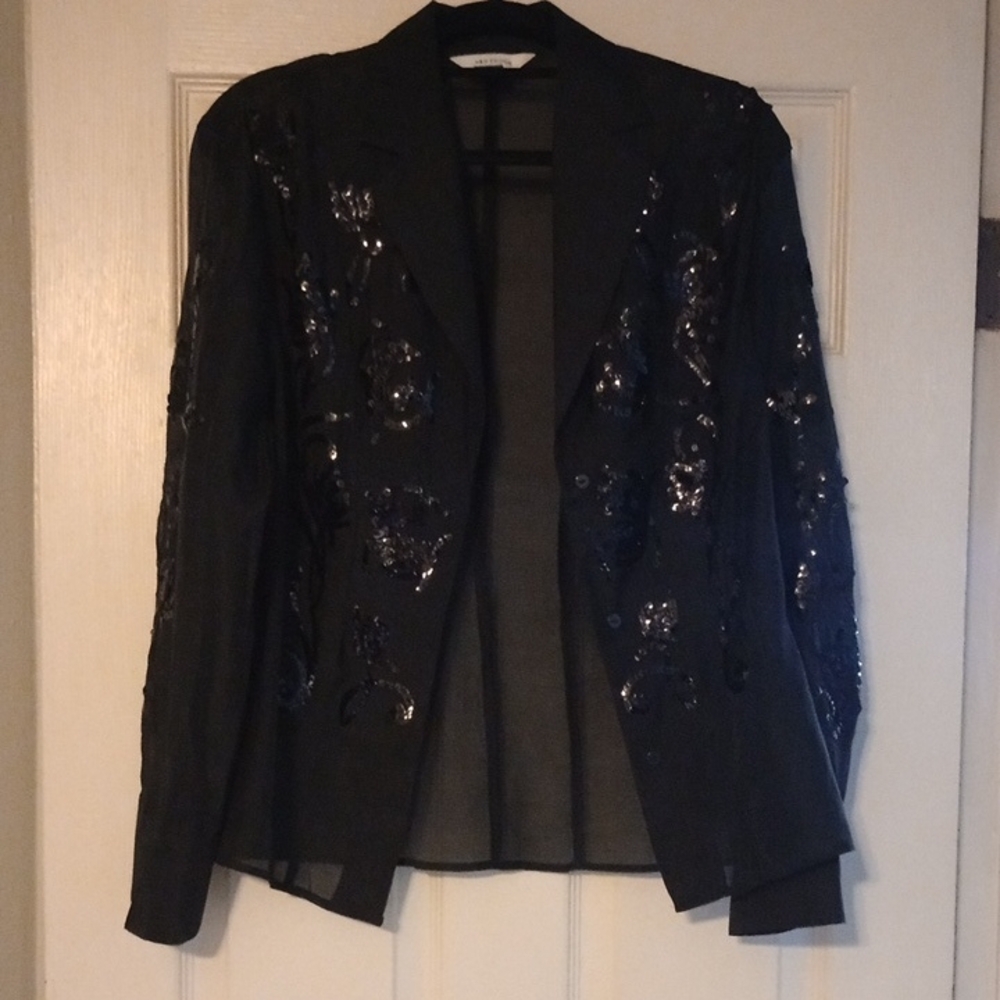 H&M Black Sequin Blazer